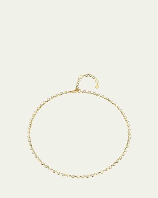 Large Sophisticate Diamond Choker Necklace